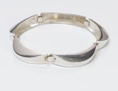 Georg Jensen Bracelet Vintage Jensen sterling silver bracelet no. 175Approximate Measurements: 7" Weight" 24 Grams Gold Thumb Rings, Georg Jensen Silver, Genuine Love, Georg Jensen, Bracelet Vintage, Thumb Rings, Sterling Silver Bracelet, Only 1, Sterling Silver Bracelets