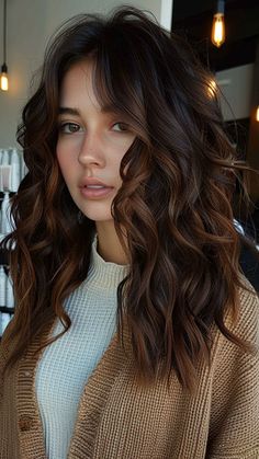 Natural Highlights In Dark Brown Hair, Chocolate Brown Hair With Black Lowlights, Brown Hair Depth, Dark Hair With Chocolate Brown Highlights, Naturally Dyed Hair, Colors To Add To Brown Hair, Darkest Brown Balayage, Summer Colors For Brunettes, Balayage Ideas For Black Hair