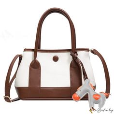 Bird in Bag - Casual tote bag new women's bag simple fashion handbag shoulder bag Trendy White Top Handle Shoulder Bag, Travel Shoulder Bag With Single Top Handle, Trendy Beige Shoulder Bag With Single Handle, Trendy Handheld Satchel For Everyday Use, White Trendy Satchel For Everyday Use, Trendy Everyday Handheld Satchel, Trendy Shoulder Bag Satchel For Errands, Trendy White Satchel For Everyday Use, Beige Satchel With Single Handle