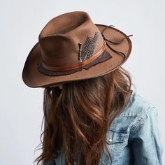 Brown Cowboy Hat - The Duke Felt by American Hat Makers Distressed Brown Brimmed Hat, Distressed Brown Hat For Country Events, Distressed Brown Hat For Rodeo, Distressed Brown Rodeo Hat With Short Brim, Distressed Brown Short Brim Hat For Rodeo, Western Distressed Brown Hat, Distressed Brown Western Hat, Distressed Short Brim Hat For Rodeo, Distressed Brown Wide Brim Hat For Western-themed Events