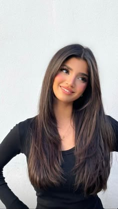 Long Brown Hair Face Framing, Long Layers Long Face Frame, Long Layers No Curtain Bangs, Straight Hair Long Layers Face Framing, Long Brown Hair Layers Face Framing, Square Face Haircuts Long Straight Hair, Long Layers With Long Face Framing, Face Framing Layers No Bangs, Long Layers U Shape Face Framing