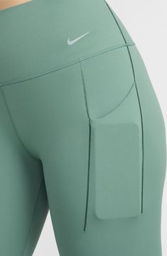 These everyday leggings boast signature InfinaSmooth tech that feels soft to the touch and are flexible enough for training, running or just lounging. 25" inseam; 8" leg opening; 11" front rise; 14" back rise (size Medium) Side drop-in pockets Lined gusset Dri-FIT moisture-wicking technology 76% nylon, 24% spandex Machine wash, tumble dry Imported Nike Compression Activewear With Moisture-wicking, Nike Compression Moisture-wicking Activewear, Nike Stretch Yoga Pants For Pilates, Nike Yoga Pants With 4-way Stretch, Nike Stretch Yoga Pants, Nike 4-way Stretch Yoga Pants, Nike Yoga Pants With 4-way Stretch In Athleisure Style, Nike 4-way Stretch Yoga Pants Athleisure Style, Nike Compression Leggings For Functional Fitness