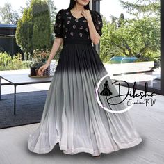 Black Designer Anarkali Gown With Dupatta Flared Gown indian Wedding Dress Georgette Gown Indian Dress Pakistani Gown Full Stitched LongGown 👉🏻 GOWN   :-  👉🏻 FABRIC & WORK :- Faux Georgette With Embroidery and Rich Digital Print work 👉🏻 SIZE          :- Full-stitch 40 INCH (User can Alter from 38"-44") 👉🏻 LENGTH        :- 56 INCH 👉🏻 FLAIR         :- 3.5 MTR  👉🏻 LINING        :- Cotton  (Full Inner Top To Bottom) 👉🏻 SLEEVES       :- Half Puff Sleeve 👉🏻 STITCHING TYPE:- Stitch With Canvas Patta 👉🏻 NECK TYPE     :- Designer V Neck 👉🏻 PACKAGE CONTAIN :- Gown 👉🏻 WEIGHT :- 0.650 KG #embroidery #gown #Printedgowns #dress #dresses #Printcollection #Printcenter #fashion #kurtiescollection #Gownlove #kurties #gownlovers #Peddinggown #kurtisofinstagram #kurtiofindia #kurticollec Black Semi-stitched Gown With Pallu, Black Fitted Gown With Dupatta, Black Georgette Floor-length Anarkali Set, Black Anarkali Floor-length Dress, Black Semi-stitched Anarkali Gown, Indian Long Gowns, Pakistani Gown, Gown With Dupatta, Party Wear Gown