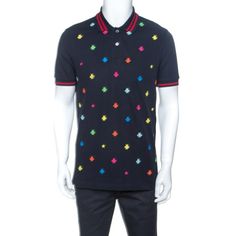 Brand New With Tags 100% Authentic Bee Embroidery Polo Color: Navy Blue With Gucci Classic Navy Blue & Red Stripped Collar, Multi-Color Bees Size: Men Xxl Made In Italy Gucci Storage Bag Included Designer Multicolor Collared Tops, Designer Embroidered Collared Tops, Casual Multicolor Gucci Tops, Black Collared Gucci Top, Gucci Black Collared Top, Black Gucci Collared Top, Gucci Embroidery, Blue Short Sleeve Gucci Top, Red Gucci Cotton Top