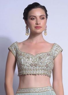 Blouse Designs Crop Tops, Lengha Blouse, Lengha Blouse Designs, Embellished Crop Top, Pink Sleeveless Blouse, Crop Tops Online