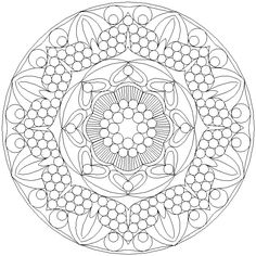 a circular design with small circles in the center