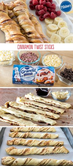 bread sticks are lined up on a baking sheet and ready to be baked in the oven