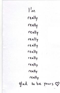 the words are written in black ink on white paper, which reads i'm really really really really really really really really really really really