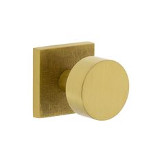 an image of a brass door knob on a white background