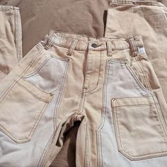 Size 24 Bdg Urban Outfitters Bella Carpenter Jeans White/Tan No Rips Stains Or Tears High Waisted Nwot Condition Pet Friendly Home Tan Pants Women, Tan Pants, Bdg Urban Outfitters, Carpenter Pants, Carpenter Jeans, Jeans White, Jeans Color, Colored Jeans, Pet Friendly