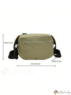 BirdinBag - Compact Green Minimalist Everyday Fanny Bag Everyday Large Capacity Rectangular Belt Bag, Everyday Large Capacity Belt Bag, Versatile Belt Bag With Large Capacity For Everyday, Daily Use Khaki Belt Bag With Pockets, Khaki Belt Bag With Pockets For Daily Use, Trendy Large Capacity Belt Bag For Everyday, Everyday Large Capacity Beige Belt Bag, Khaki Crossbody Chest Bag For Daily Use, Casual Rectangular Belt Bag For Daily Use