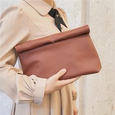 Women’s Faux Leather Envelope Clutch, Color Is Brown Chic Brown Envelope Clutch, Chic Clutch For Daily Use In Fall, Chic Fall Clutch For Daily Use, Chic Brown Envelope Bag, Brown Pouch Clutch For Office, Chic Brown Envelope Shoulder Bag, Brown Clutch For Everyday Fall Use, Office Brown Pouch Clutch, Chic Soft Leather Clutch For Office