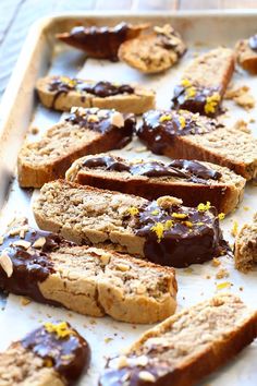 chocolate and lemon biscuits are on a baking sheet, ready to go into the oven