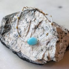 Water Bracelet, Clear Blue Water, Amazonite Stone, Tropical Blue, Too Good To Be True, Gold Alloys, Soothing Colors, Gold Filled Jewelry, Negative Energy