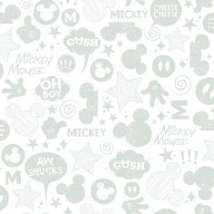 the mickey mouse pattern is shown in grey and white