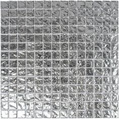 an image of a glass tile pattern that looks like it is made out of silver foil