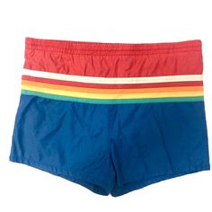 Add me to your Favorites Seller's List W Elastic in waistband is stretched although they do have a drawstring to tighten the waist with. Has a back Zipper pocket   Measurements  38" Waist  13.5" length Beach Surf, Surf Board, Mens Swim Trunks, Mens Swimwear, Swim Trunks, Board Shorts, Surfboard, Zipper Pocket, Overalls