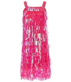 Allison & Kelly Big Girls 7-16 Layered Sequin Sheath Dress | Dillard's Summer Sequin Dress With Fringe, Glamorous Summer Sequin Dress With Fringe, Sleeveless Sequin Fringe Dress For Summer, Sleeveless Fringe Sequin Summer Dress, Sleeveless Sequin Dress With Fringe, Spring Party Sequin Dress With Fringe, Pink Sleeveless Sequin Dress For Holidays, Eras Tour Dress, Taylor Swift Costume