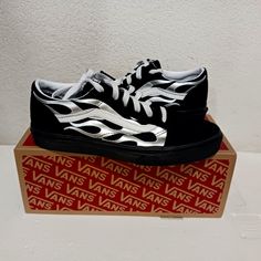 Suede Brand New In The Bogo 50% Off With Full Price Purchase Of Equal Or Higher Value Add To Bundle For Discount Silver Vans Low-top Sneakers, Silver Low-top Vans Sneakers, White High Top Vans, Vans Authentic Shoes, Vans Sk8 Low, Vans Slip On Shoes, Vans Skate Shoes, Gothic Outfit, Baby Vans