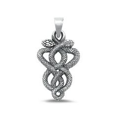 Sterling Silver Intertwined Snakes Pendant Oxidized Charm .925 New Jewelry Female Unisex All our silver jewelry is crafted from .925 silver also commonly referred to as sterling silver. Sterling silver is the standard for beautiful high-quality silver jewelry and cannot be replicated by lower priced silver plated jewelry. It is 92.5% pure silver, mixed with alloys to add strength and durability to stand the test of time. Keep your fine jewelry shiny and elegant by storing it properly. Jewelry ne Intertwined Snakes, Pendant Ideas, Pewter Jewelry, Tarnish Remover, Snake Pendant, Pewter Pendant, Silver Plated Jewelry, New Jewelry, Snakes