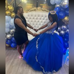 It’s In Great Condition Only Worn Once . Haven’t Used Since , It’s A Size 4 I Bought It For Almost 3k And I’m Selling It’s For 1,200 Pls Only Serious Inquiries Only !! Royal Fitted Dress For Quinceanera, Blue Fitted Quinceanera Dress For Pageant, Fitted Sleeveless Blue Quinceanera Dress, Fitted Quinceanera Dress, Formal Fitted Quinceanera Dress, Royal Dresses For Debutante Ball, Elegant Blue Quinceanera Dress For Party, Sweet 16 Dress, 16 Dress