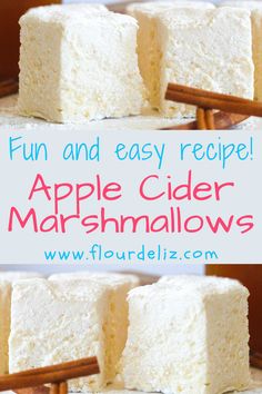 this is an easy recipe for apple cider marshmallows