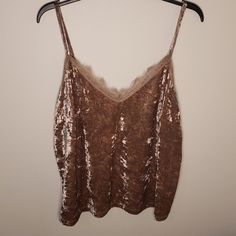 Forever 21 Crushed Velvet Eyelash Camisole Tank Top. Rose Gold Color. Fits More Like A 1x Depending On Your Chest Size. Forever 21 Cami Top For Party, Forever 21 Camisole Top For Night Out, Chic Forever 21 Camisole Top, Forever 21 Camisole For Night Out, Chic Forever 21 Camisole Tank Top, Chic Camisole Tank Top By Forever 21, Trendy Forever 21 Sleeveless Camisole, Trendy Sleeveless Camisole By Forever 21, Trendy Forever 21 Camisole