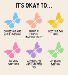 the four butterflies that say it's okay to change your mind about something