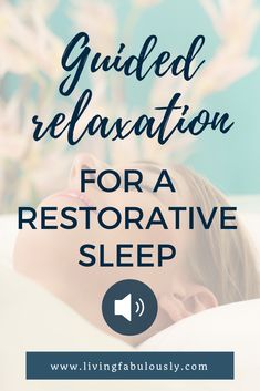 Download this free guided meditation for restorative sleep. A meditation for beginners or for anyone who want to fall asleep and stay asleep with ease. This is a 13 minute guided relaxation that results in deep relaxation, elimination of stress and a readiness to fall asleep easily. #meditation #sleep #guidedmeditation #livingfabulously Meditation For Sleep, Guided Meditation For Sleep, Sleep Facts, Single Living, Sleeping Tips, Relaxation Tips