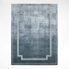 an abstract rug with a square in the middle and a rectangle at the center