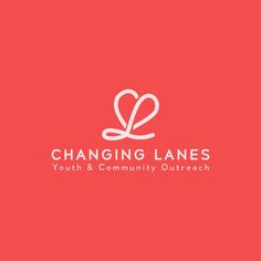 the logo for changing lanes youth and community outreach, which is designed to look like a heart