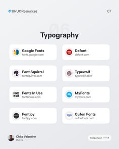 the typography app is displayed on an iphone