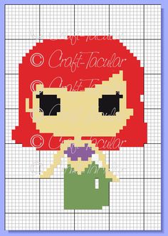 Want to try a corner to corner (C2C) graphgan or a pixel blanket? Mermaid Crochet, Mermaid Cross Stitch, Ariel Little Mermaid, Tunisian Crochet Pattern, Bobble Stitch, Crochet Square Patterns, Bead Pattern, Crochet Squares, Last Post