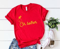 Disney Outfit Plus Size, Disneybound Plus Size, Winnie The Pooh Disneybound, Pooh Disneybound, Bear Woman, Winnie The Pooh Shirt, Disney Trip Shirts, Disneyland Shirts