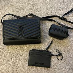 Steve Madden Purse Set Never Used Brand New Steve Madden Bags Handbags, Steve Madden Purse Handbags, Steve Madden Purse, Steve Madden Handbags, Steve Madden Bags, Fancy Bags, 21st Birthday Gifts, Black Purses, Purses Designer