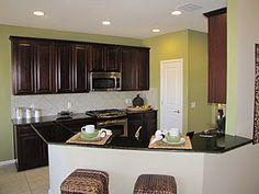 the kitchen is clean and ready for us to use in its new owner's home