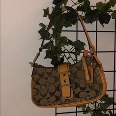 In Great Condition - Some Signs Of Wear Y2k Bags, Blue Coach, Coach Crossbody Purse, Tan Handbags, Vintage Coach Bags, Buckle Bags, Coach Shoulder Bag, Coach Crossbody Bag, Black Leather Purse