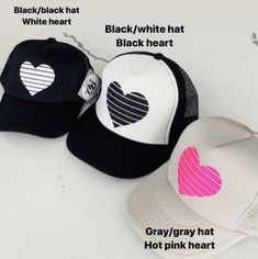 "These unique custom MADE TO ORDER hats are truely one of a kind. Not all heads are created equal , which is why we have so many size options. You can customize your hat color, size and your favorite design. please note all hat colors vary by size, in other words- not every hat color is available in every size. **please note these are made to order and the design layouts will be unique to each hat ordered** Please feel free to ask any questions you have about sizing, as these are MADE TO ORDER e Cute Trucker Hat, Womens Trucker Hat, Unicorn Fashion, Gold Hats, Womens Hat, Different Hats, Design Layouts, Unicorn Gifts, White Hat