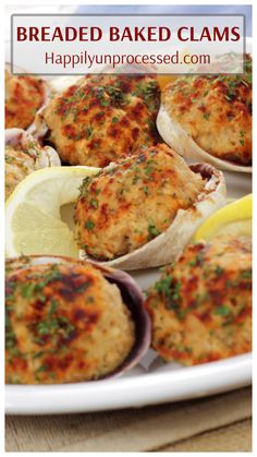 Breaded, stuffed and baked clams Chopped Clams Recipes, Clam Stuffed Mushrooms, Chopped Clam Recipes, Stuffed Clams Recipe New England, Clam Casserole Baked, Cherry Stone Clams Recipes, Clam Meat Recipes, Cherrystone Clams Recipe, Baked Stuffed Clams Recipe