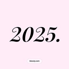 the words 2055 are written in black on a pink background