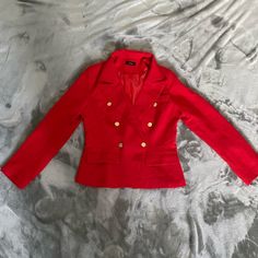 Brand New Never Used Fate Jacket No Tag Red. Great Material. If You Have A Questions Or Need Measurements Leave A Comment. Red Party Blazer With Buttons, Red Outerwear With Pockets For Office, Red Long Sleeve Blazer For Winter, Red Party Outerwear With Button Closure, Red Long Sleeve Workwear Outerwear, Trendy Red Outerwear For Work, Trendy Red Blazer For Workwear, Trendy Red Blazer For Work, Red Office Outerwear With Pockets