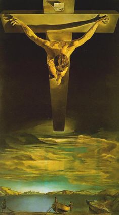 the crucifix is shown in this painting