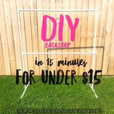 a sign that says diy in it's minutes for under $ 5