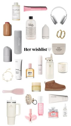 Vanilla clean girl Wishlist mood board Trip Essentials Packing Lists, Olaplex Shampoo, Vanilla Aesthetic, Beautiful Freckles, School Bag Essentials, Christmas List Ideas