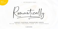 font and handwritten script that reads romantically with extra swashes and 4x1 characters