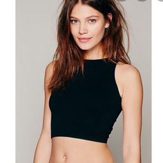 Nwt Free People Crop Top. Size Xs/S. Accepting Most Offers! Simple Black Tops For Summer, Simple Black Summer Tops, Free People Black, Free People Tops, Free People, Crop Top, Womens Tops, Crop Tops, Outfit Inspo