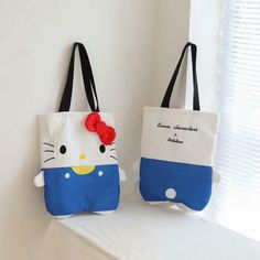 Kuromi Shopping, Pom Purin, Pom Pom Purin, Kids Tote Bag, Diy Bag Designs, Cartoon Bag, Diy Bags Patterns, Art Tote Bag, Kawaii Cartoon