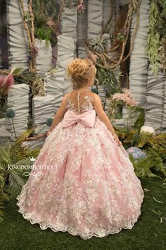 Ivory and Blush Pink Flower Girl Dress Birthday Wedding | Etsy Blush Pink Flower Girl Dress, Formal Flower Girl, Yellow Flower Girl Dresses, Elegant Flower Girl Dress, Gray Flower Girl, Photoshoot Christmas, Dress For Special Occasion, Wedding Party Bridesmaid, Mermaid Style Dress