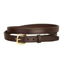 The timeless styling of this Tory Leather " Plain Belt with Brass Buckle makes it perfect for any look. Made with pride in the USA, this high-quality, supple bridle leather belt is nicely finished with creased edges, a creased keeper and a snap buckle closure. Width is perfect for fitting belt loops on most jeans and breeches. USA. Classic Luxury Bridle Leather Belt, Luxury Classic Bridle Leather Belts, Luxury Bridle Leather Belt With Brass Buckle, Dover Saddlery, Used Saddles, Brass Buckle, Havana, Leather Belt, Riding Boots