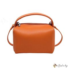 Bird in Bag - Soft leather small bag small orange bag shoulder bag three-dimensional square lunchbox bag crossbody hand carry women's bags Orange Crossbody Bucket Bag, Modern Orange Crossbody Shoulder Bag, Chic Orange Rectangular Bucket Bag, Orange Rectangular Bucket Bag For Shopping, Orange Crossbody Shoulder Bag With Top Carry Handle, Orange Office Bag With Top Carry Handle, Rectangular Orange Bucket Bag With Adjustable Strap, Orange Rectangular Box Bag With Detachable Strap, Rectangular Orange Box Bag With Detachable Strap